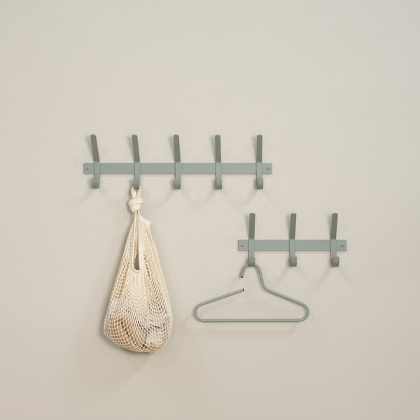 Sivozelený kovový nástenný vešiak 70 cm Dexter – Spinder Design-image-1