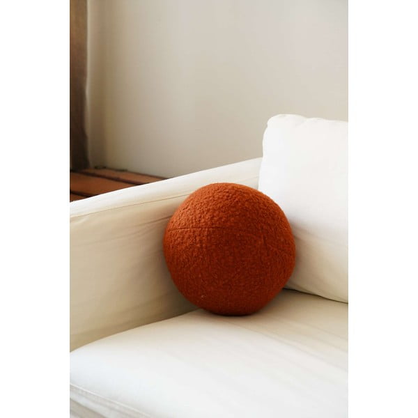 Dekoračný vankúš z materiálu buklé ø 25 cm Top – Mioli Decor-image-1