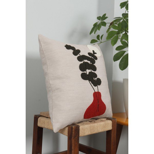 Ľanový dekoračný vankúš 43x43 cm Vazo – Mioli Decor-image-2