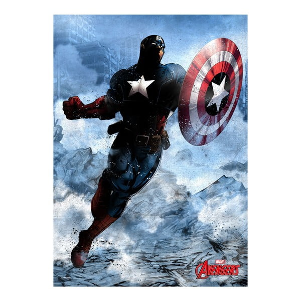 Nástenná ceduľa Marvel Dark Edition - Captain America