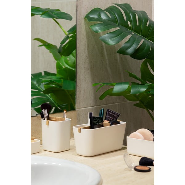 Biely kúpeľňový organizér Compactor Ecologic, 8,4 x 7,8 cm-image-1