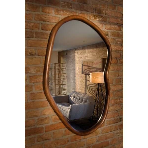 Nástenné zrkadlo s dreveným rámom 73x100 cm Ashley – Dutchbone-image-1