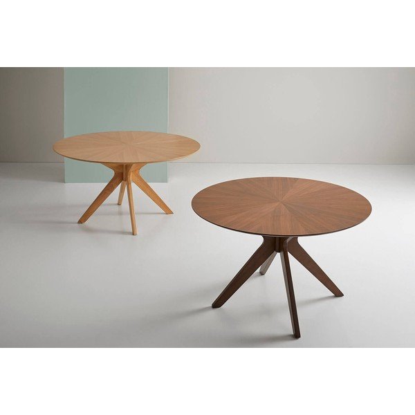 Jedálenský stôl v orechovom dekore sømcasa Carmel, ⌀ 120 cm-image-1