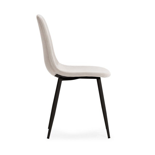 Krémovobiele čalúnené jedálenské stoličky v súprave 4 ks Minka – Marckeric-image-4