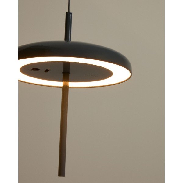 Modré LED závesné svietidlo so stmievačom s kovovým tienidlom ø 16 cm Porte – Kave Home-image-1