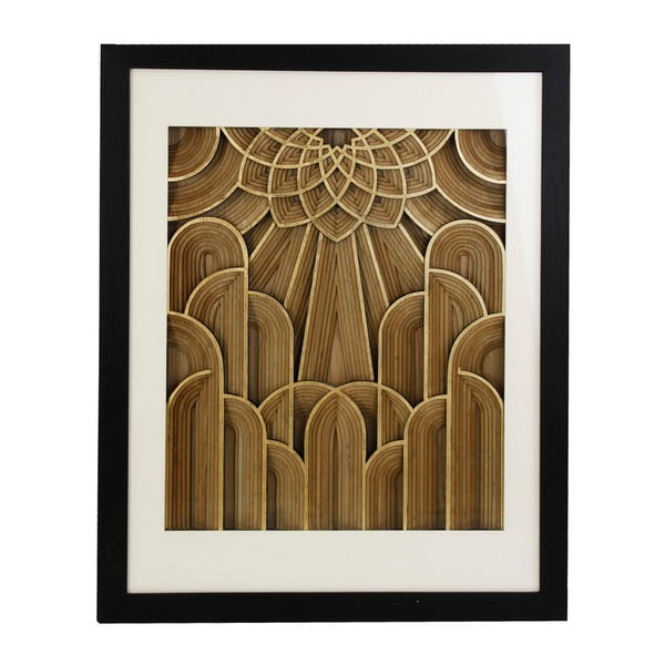 Obraz s rámom z borovicového dreva VICAL HOME Formas