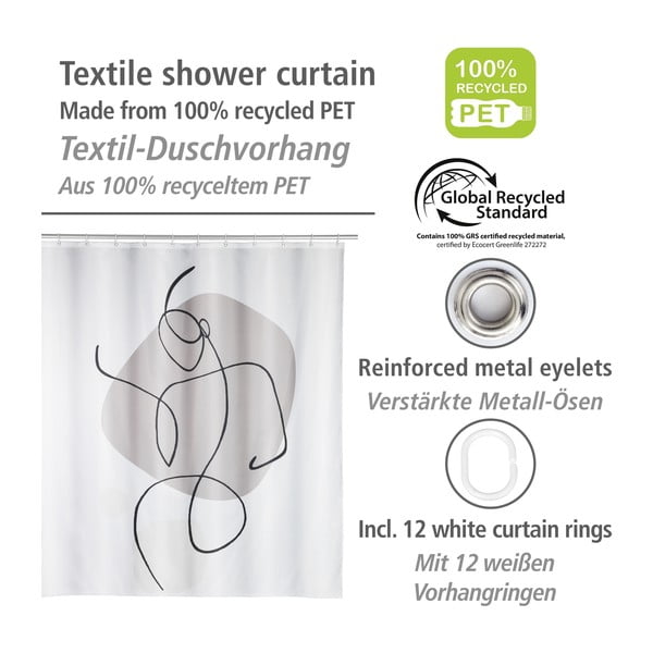 Sprchový záves 180x200 cm Ladyline - Wenko-image-4