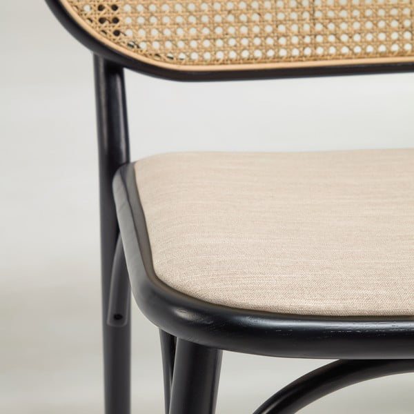 Čierne kreslo Kave Home Doriane-image-4