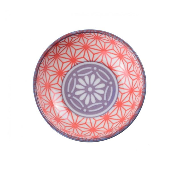 Červená porcelánová miska Tokyo Design Studio Star, ⌀ 9,5 cm