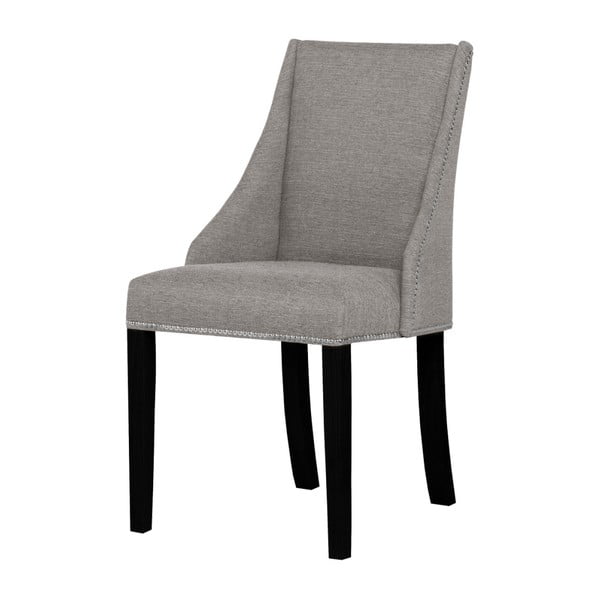 Sivo-hnedá stolička s čiernymi nohami Ted Lapidus Maison Patchouli