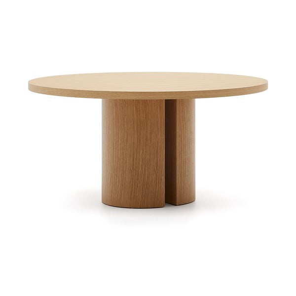Okrúhly jedálenský stôl v dekore duba ø 150 cm Nealy – Kave Home-image-4
