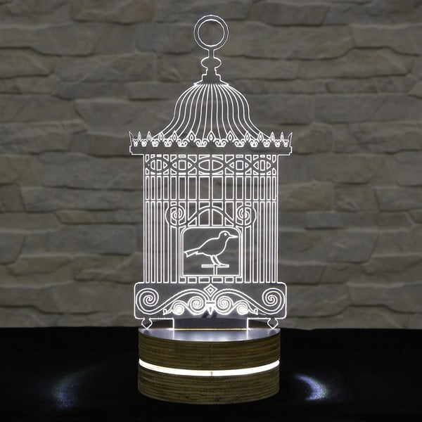 3D stolová lampa Bird Cage