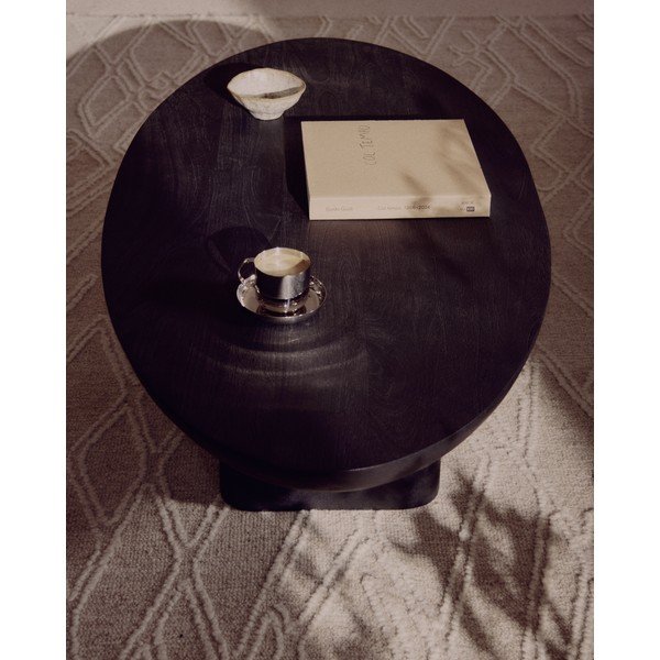 Okrúhly odkladací stolík z masívu akácie ø 50 cm Ovak – Kave Home-image-3