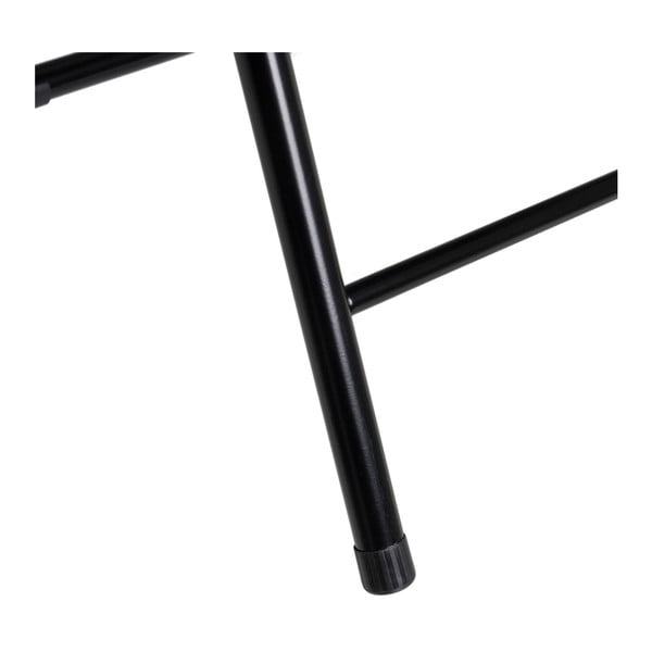 Čierna skladacia jedálenská stolička z imitácie kože – Casa Selección-image-4