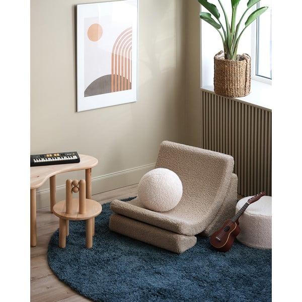 Svetlohnedé detské kresielko z textílie buklé Moon – Wigiwama-image-4