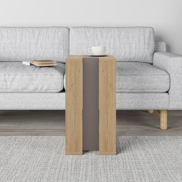 Odkladací stolík v dekore duba 40x30 cm Macha – Marckeric-image-1