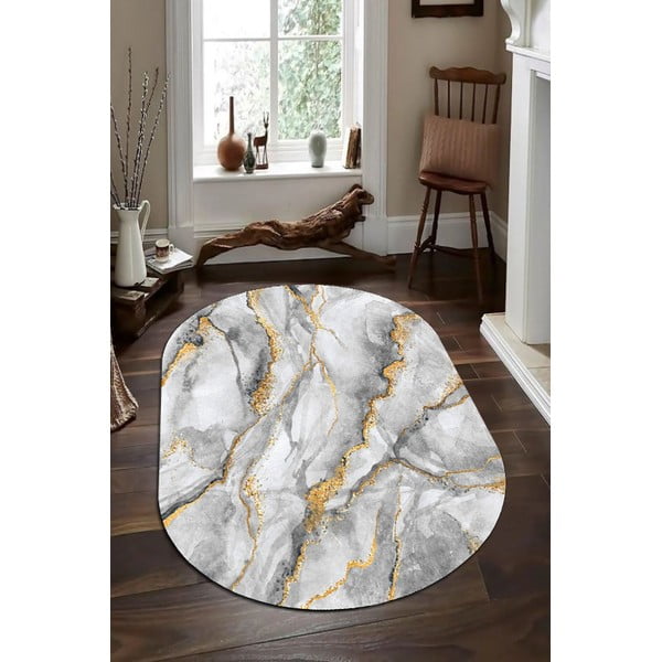 Koberec v sivo-zlatej farbe 80x120 cm - Rizzoli-image-1