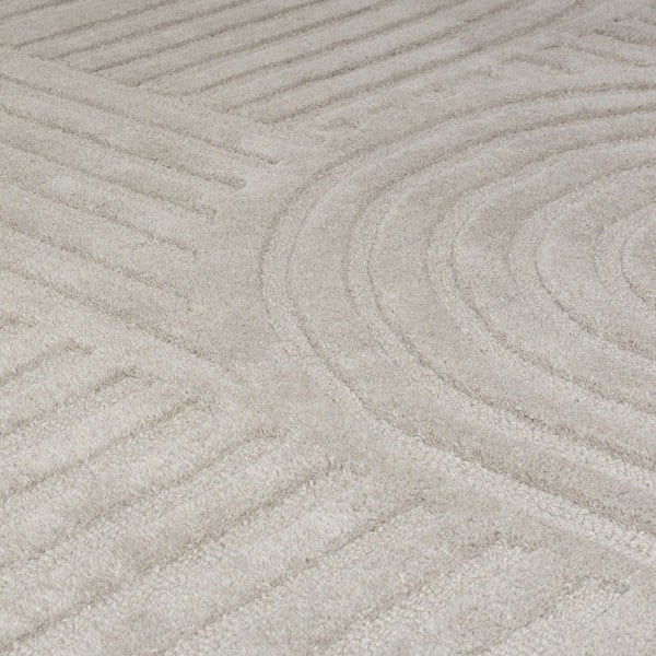 Sivý vlnený koberec Flair Rugs Zen Garden, 120 x 170 cm-image-4