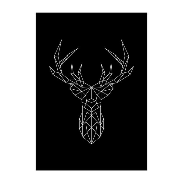 Plagát Imagioo Polygon Deer, 40 × 30 cm