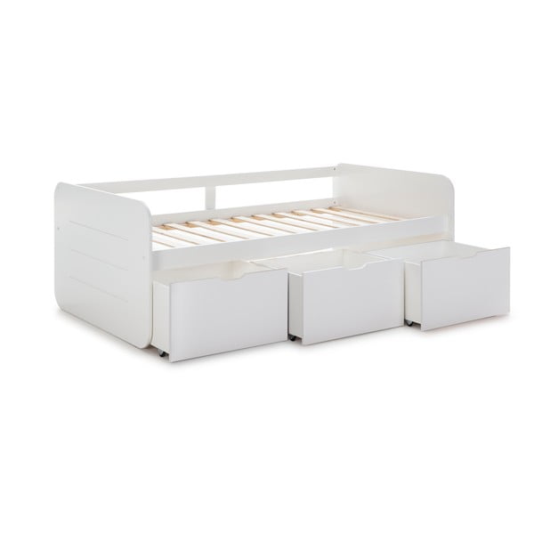 Biela detská posteľ s úložným priestorom 90x190 cm Abbott – Marckeric-image-2