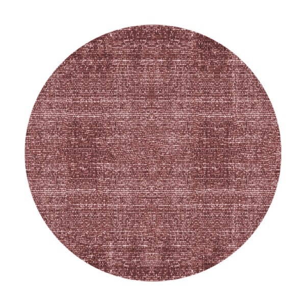 Červený bavlnený koberec PT LIVING Washed, Ø 150 cm
