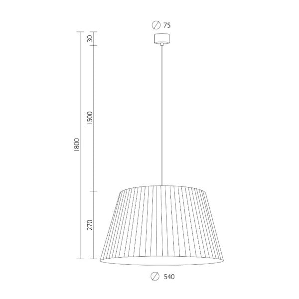 Béžové závesné svietidlo Sotto Luce Kami, ⌀ 54 cm-image-1