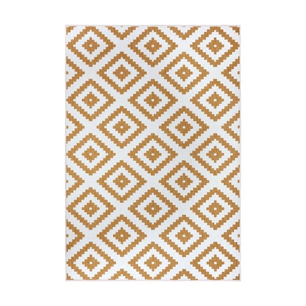 Okrovožlto-biely vonkajší koberec 200x290 cm Malta – NORTHRUGS
