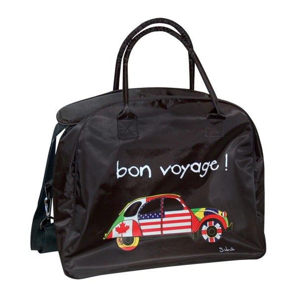 Čierna cestovná taška Incidence Bon Voyage, 42 x 35 cm