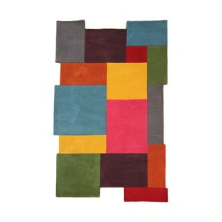 Farebný vlnený koberec Flair Rugs Illusion Collage, 120 x 180 cm