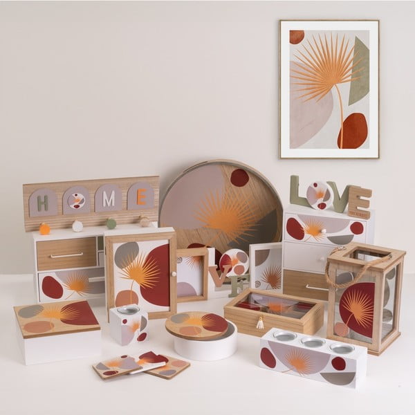 Dekoratívne úložné boxy s vekom v súprave 2 ks ø 17x6,5 cm – Casa Selección-image-1