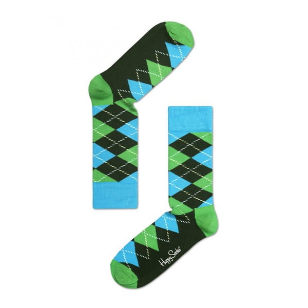 Ponožky Happy Socks Green and Blue, veľ. 36-40