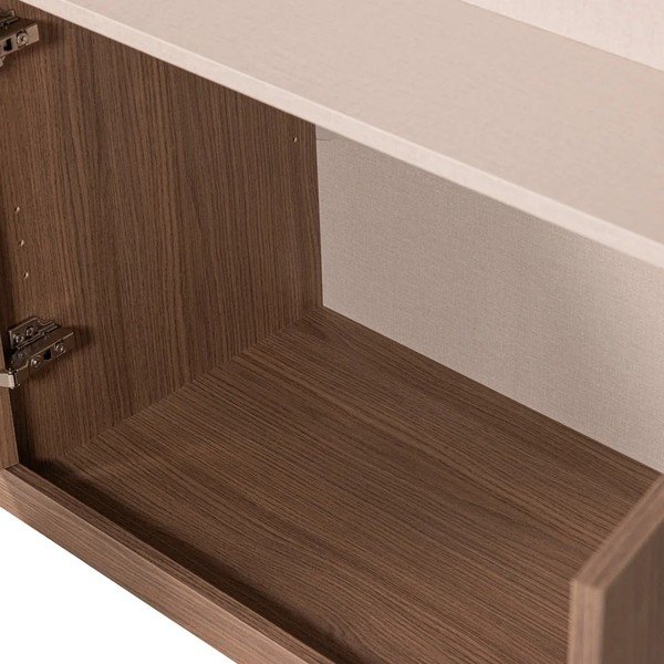 Modulárny TV stolík v tmavo prírodnej farbe 160x215 cm Build – WOOOD-image-4