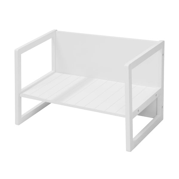 Biela detská lavica Country Style – Roba