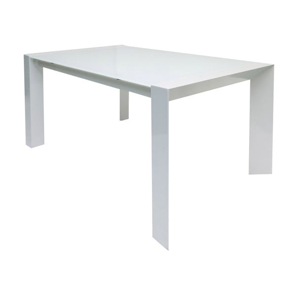 Biely rozkladací jedálenský stôl Esidra Caferino