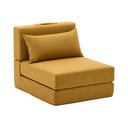 Rozkladacie kreslo v horčicovej farbe Arty – Kave Home