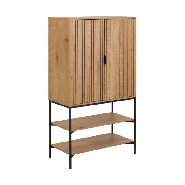 Skrinka v dekore duba v prírodnej farbe 80x140 cm Jaipur – Actona-image-3