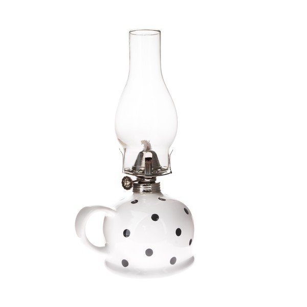 Keramická petrolejová lampa (výška  28 cm) – Dakls