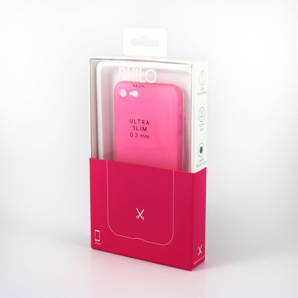 Ružový ochranný kryt pre iPhone 7 Philo Ultra Slim