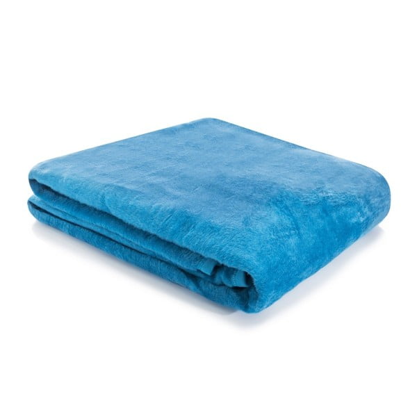 Modrá deka Homedebleu Odette, 180 x 220 cm