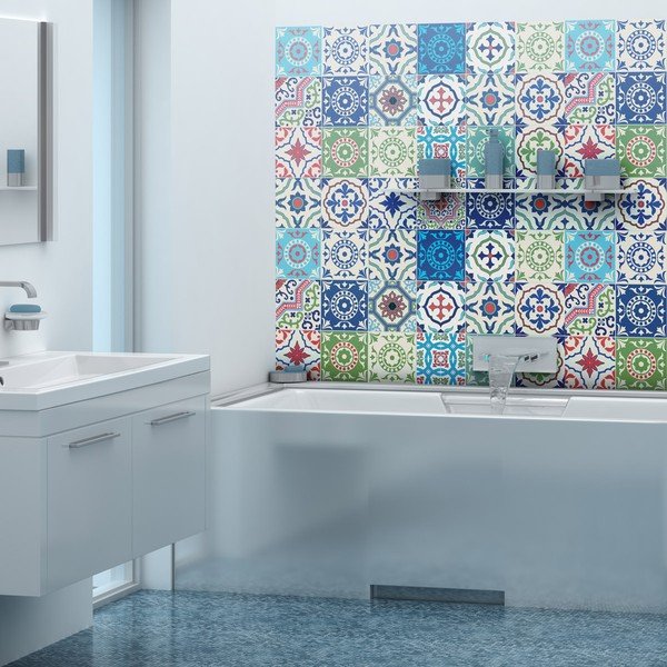 Sada 30 samolepiek Ambiance Azulejos Salsa, 120 x 100 cm-image-3