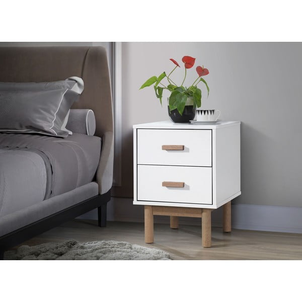 Biely nočný stolík Melanie – Støraa-image-1