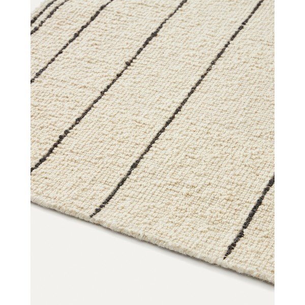 Krémový vlnený koberec 160x230 cm Micol – Kave Home-image-3