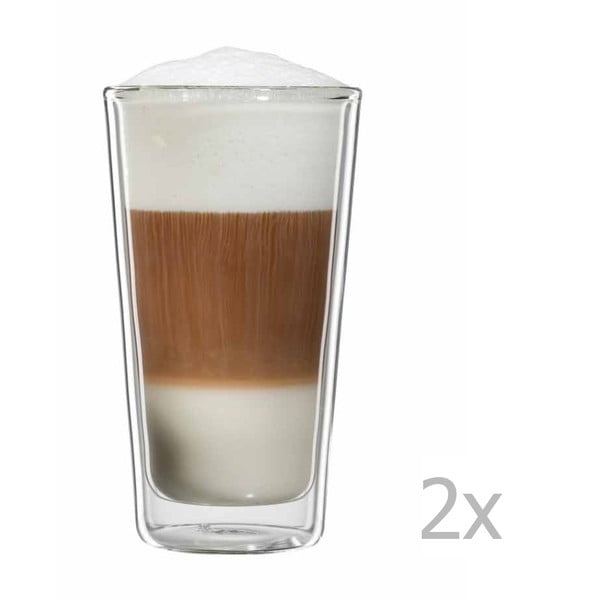 Sada 2 pohárov na latte macchiato bloomix Milano