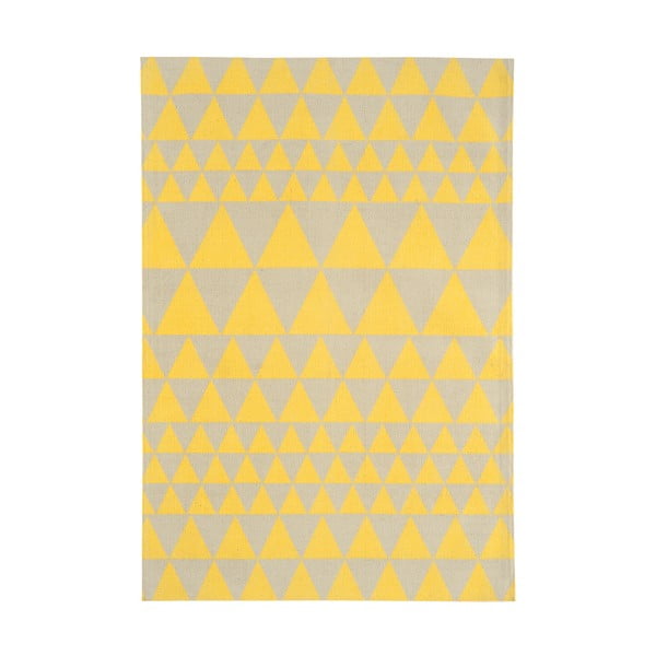 Žltý koberec Asiatic Carpets Triangles, 160 x 230 cm