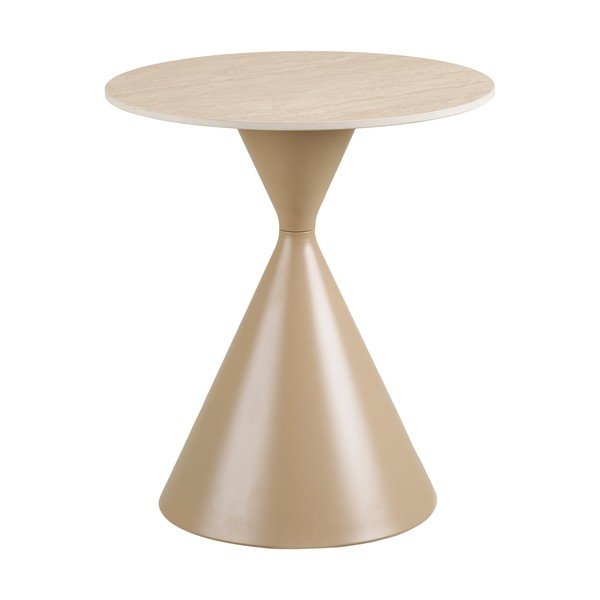 Okrúhly odkladací stolík s keramickou doskou ø 50 cm Annecy – House Nordic-image-2