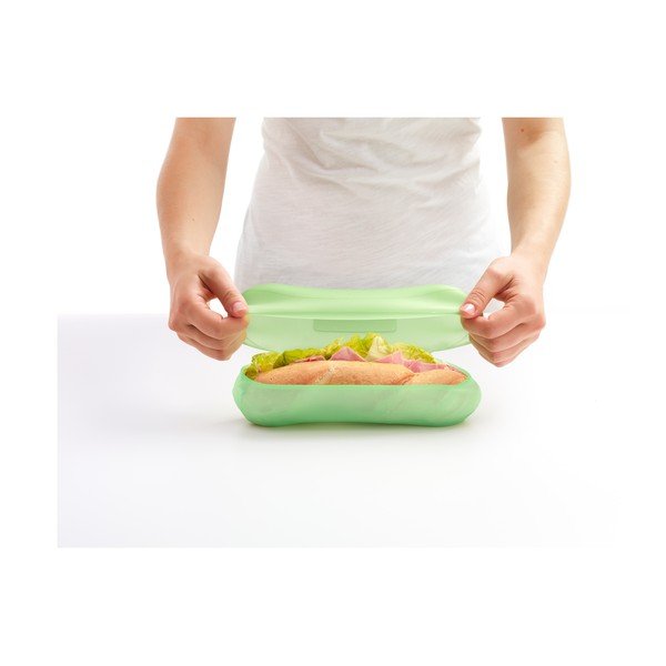 Zelený silikónový obal na bagetu Lékué Reusable-image-4