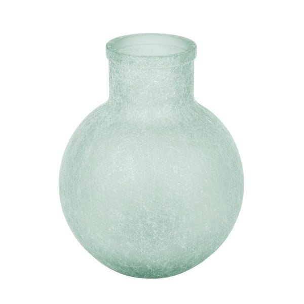 Modrá váza z recyklovaného skla Ego Dekor Aran, výška 31 cm