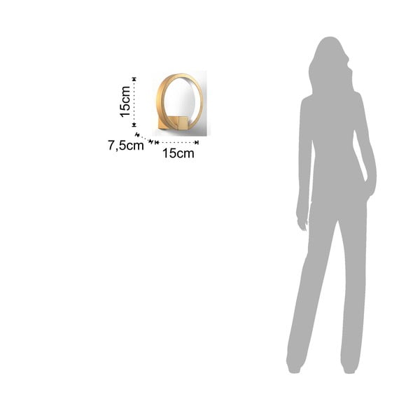 Nástenné svietidlo v zlatej farbe Tomasucci Ring, ø 15 cm-image-3