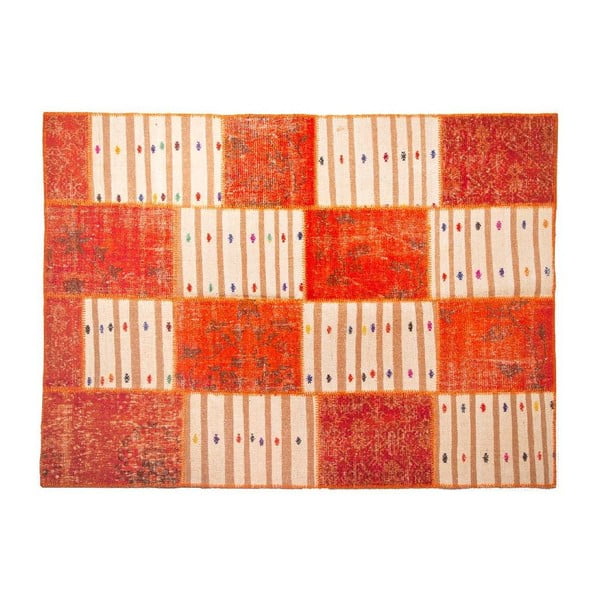 Vlnený koberec Allmode Orange Kilim, 180x120 cm