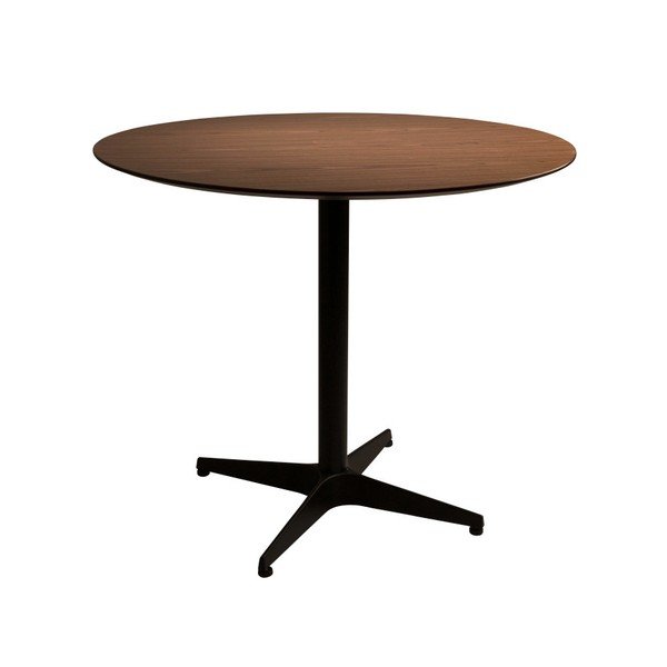 Stôl s čiernou oceľovou konštrukciou Dutchbone, ⌀ 75 cm